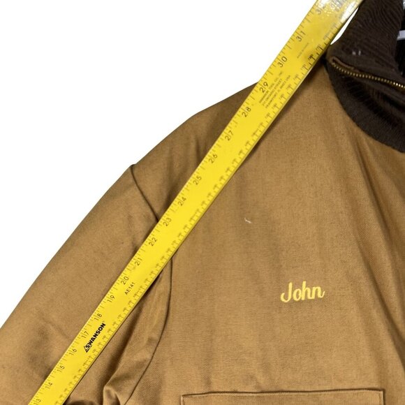 Wear Guard VTG Mens L Short 70s Canvas Pockets Quilted Coveralls Zip Work Wear - Picture 13 of 16